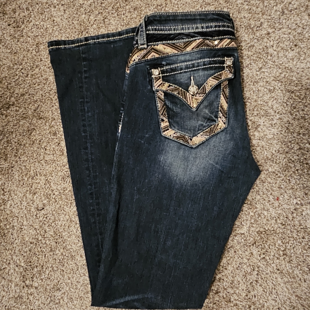 Miss Me Mid Rise Slim Boot Size 28